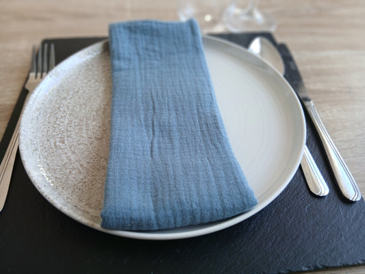 Merisier Serviette de table en double gaze
