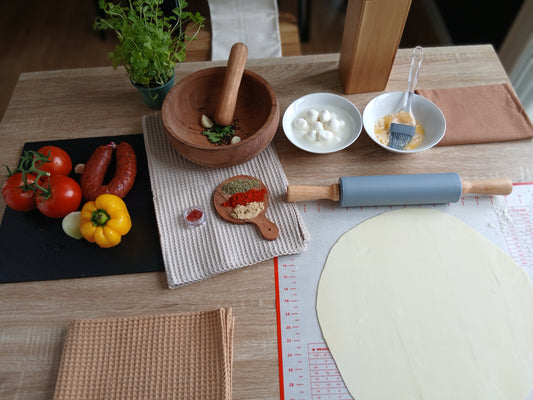 Châtaignier    Torchon de cuisine en coton nid d'abeille - 50*70 cm